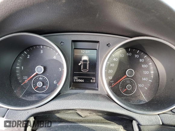 2012 Volkswagen Jetta TDI with VIN 3VWML7AJXCM652356, listed as a Copart auction lot 58726195 with 119,966 mi miles and Salvage title. Bid and sale history available at DreamBid. Image 9.