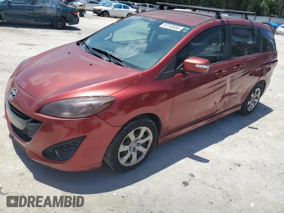 2013 Mazda 5 Touring z VIN JM1CW2CL2D0159718, wystawiony jako Copart lot #61245655 z przebiegiem 143 012 mil mil oraz Czysty tytuł • Clean title. Historia ofert i sprzedaży dostępna na DreamBid. Obrazek 1.