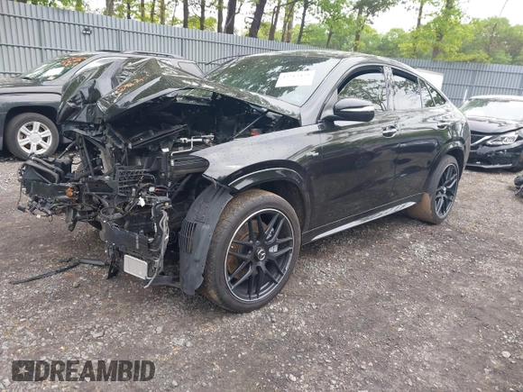 2021 Mercedes-Benz GLE 53 AMG with VIN 4JGFD6BB8MA249819, listed as a IAAI auction lot 42213429 with 46,262 mi miles and . Bid and sale history available at DreamBid. Image 2.