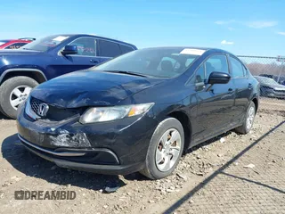 2015 Honda Civic Sedan LX with VIN 19XFB2F52FE004487, listed as a IAAI auction lot 41900671 with 125,497 mi miles. Bid and sale history available at carsss.com. Image 2.