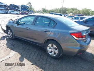 2013 Honda Civic LX z VIN 19XFB2F54DE041313, wystawiony jako IAAI lot #42414409 z przebiegiem 124 401 mil mil oraz . Historia ofert i sprzedaży dostępna na DreamBid. Obrazek 3.