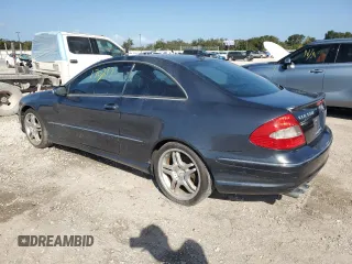 2008 Mercedes-Benz CLK 550 with VIN WDBTJ72H48F253111, listed as a Copart auction lot 76559954 with 170,297 mi miles and Salvage Title. Bid and sale history available at DreamBid. Image 2.