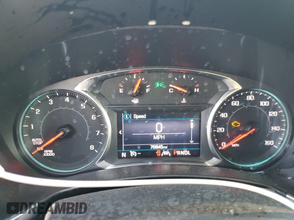 2020 Chevrolet Equinox LT with VIN 3GNAXLEX9LS710641, listed as a Copart auction lot 86908874 with 76,845 mi miles and Salvage Title. Bid and sale history available at carsss.com. Image 9.