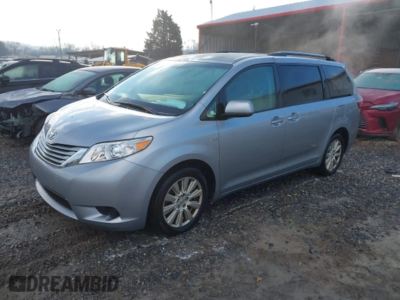 2017 Toyota Sienna LE with VIN 5TDJZ3DC6HS184126, listed as a IAAI auction lot 41166135 with 101,305 mi miles. Bid and sale history available at carsss.com. Image 18.