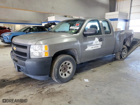2012 Chevrolet Silverado 1500 Work Truck with VIN 1GCRCPEX5CZ180833, listed as a Copart auction lot 44380845 with 147,253 mi miles and Salvage Title. Bid and sale history available at carsss.com. Image 1.
