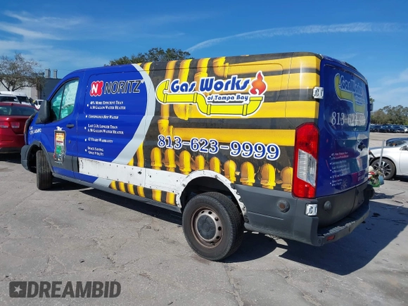 2020 Ford Transit Cargo with VIN 1FTBR1Y82LKB30997, listed as a IAAI auction lot 41293464 with 119,934 mi miles and . Bid and sale history available at DreamBid. Image 3.