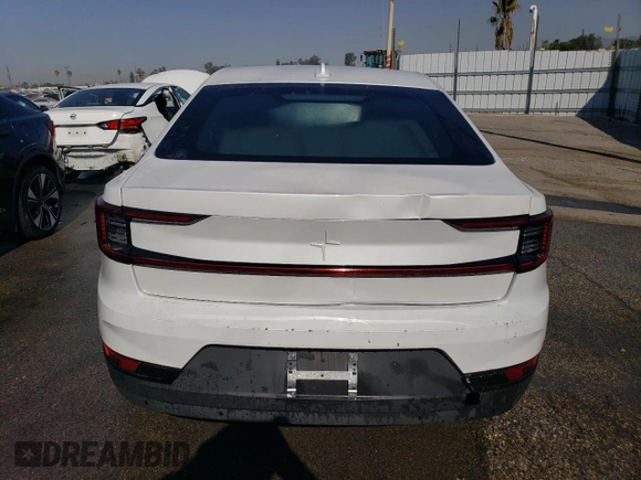 2023 Polestar 2 with VIN YSMEG3KA4PL125282, listed as a Copart auction lot 74023744 with 63,957 mi miles and Clean Title. Bid and sale history available at carsss.com. Image 6.