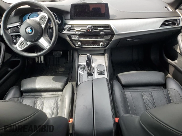 2018 BMW 5 Series 540i with VIN WBAJE5C53JWA94657, listed as a Copart auction lot 51058014 with 63,460 mi miles and Salvage Title. Bid and sale history available at carsss.com. Image 8.