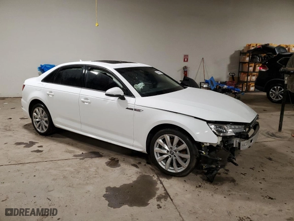 2018 Audi A4 Premium with VIN WAUKMAF44JA143958, listed as a Copart auction lot 85495074 with 0 mi miles and Salvage Title. Bid and sale history available at carsss.com. Image 4.