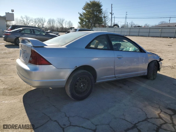 2003 Honda Civic EX with VIN 1HGEM21943L058183, listed as a Copart auction lot 42127365 with 0 mi miles and Salvage Title. Bid and sale history available at carsss.com. Image 3.