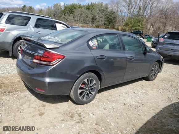 2013 Honda Civic Sdn LX with VIN 19XFB2F58DE020254, listed as a Copart auction lot 50986305 with 190,666 mi miles and Clean Title. Bid and sale history available at carsss.com. Image 3.