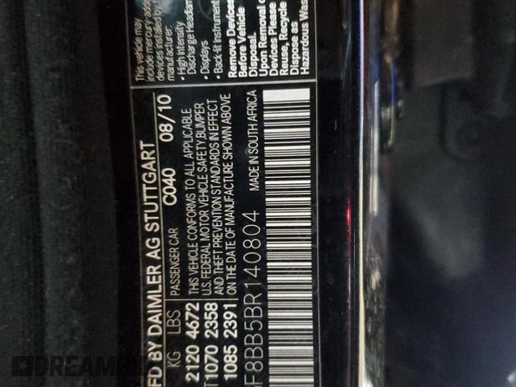 2011 Mercedes-Benz C 300 Sport z VIN WDDGF8BB5BR140804, wystawiony jako Copart lot #55286805 z przebiegiem 137 640 mil mil oraz Szkoda całkowita • Salvage title. Historia ofert i sprzedaży dostępna na DreamBid. Obrazek 13.