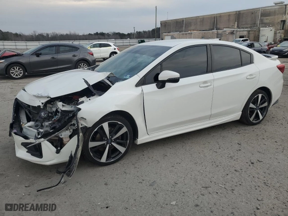 2019 Subaru Impreza Sport with VIN 4S3GKAJ69K3615388, listed as a Copart auction lot 46227915 with 53,946 mi miles and Salvage Title. Bid and sale history available at carsss.com. Image 1.