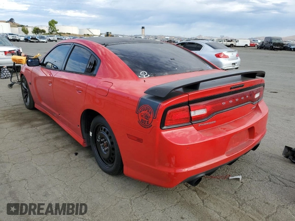 2014 Dodge Charger SRT8 Super Bee with VIN 2C3CDXGJ8EH331294, listed as a Copart auction lot 60352784 with 116,521 mi miles and Salvage Title. Bid and sale history available at carsss.com. Image 2.