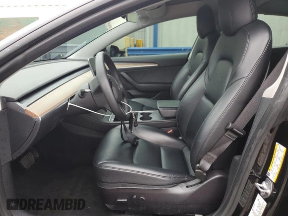 2022 Tesla Model 3 with VIN 5YJ3E1EA0NF186296, listed as a Copart auction lot 45711405 with 75,653 mi miles and Salvage Title. Bid and sale history available at DreamBid. Image 7.