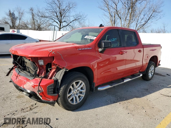 2020 Chevrolet Silverado 1500 RST with VIN 3GCPWDED3LG107835, listed as a Copart auction lot 48544515 with 78,765 mi miles and Salvage Title. Bid and sale history available at DreamBid. Image 1.
