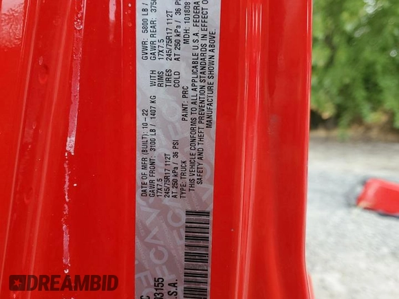 2023 Jeep Gladiator Sport S с VIN 1C6HJTAG4PL503155, выставлен на аукционе Copart как лот 60694875 с пробегом 17 480 миль миль и Списание • Salvage title. История ставок и продаж доступна на DreamBid. Изображение 13.