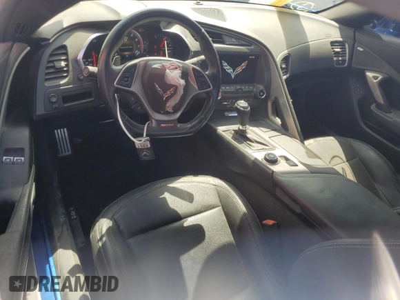 2019 Chevrolet Corvette Grand Sport 1LT with VIN 1G1YW2D73K5114299, listed as a Copart auction lot 48708685 with 56,131 mi miles and Salvage title. Bid and sale history available at DreamBid. Image 8.