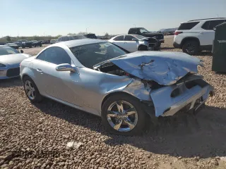 2007 Mercedes-Benz SLK-Class 3.0L with VIN WDBWK54F07F160403, listed as a Copart auction lot 43060145 with 168,421 mi miles and Salvage Title. Bid and sale history available at carsss.com. Image 4.