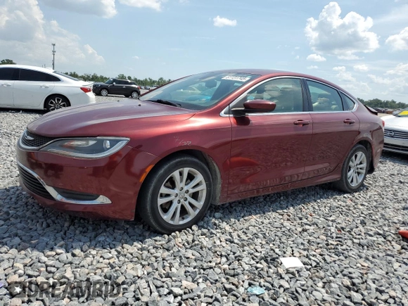 2015 Chrysler 200 Limited with VIN 1C3CCCABXFN676977, listed as a Copart auction lot 61131745 with 99,900 mi miles and Salvage title. Bid and sale history available at DreamBid. Image 1.