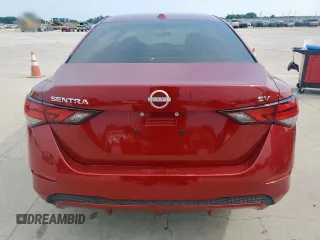 2024 Nissan Sentra SV with VIN 3N1AB8CVXRY206369, listed as a Copart auction lot 58091235 with 21,781 mi miles and Salvage title. Bid and sale history available at DreamBid. Image 6.