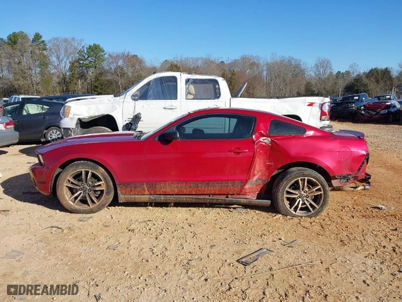 2012 Ford Mustang V6 Premium with VIN 1ZVBP8AM1C5287695, listed as a IAAI auction lot 41758145 with 174,211 mi miles. Bid and sale history available at carsss.com. Image 6.