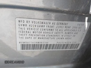2009 Volkswagen Rabbit S z VIN WVWDA71K39W083764, wystawiony jako IAAI lot #42051848 z przebiegiem 164 403 mil mil oraz . Historia ofert i sprzedaży dostępna na DreamBid. Obrazek 9.