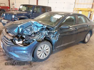 2019 Volkswagen Jetta S z VIN 3VWCB7BU9KM194136, wystawiony jako IAAI lot #41463927 z przebiegiem 103 847 mil mil oraz . Historia ofert i sprzedaży dostępna na DreamBid. Obrazek 2.