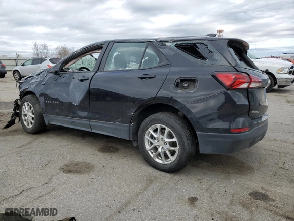 2023 Chevrolet Equinox LS with VIN 3GNAXSEG7PL157904, listed as a Copart auction lot 44429195 with 45,057 mi miles and Salvage Title. Bid and sale history available at carsss.com. Image 2.
