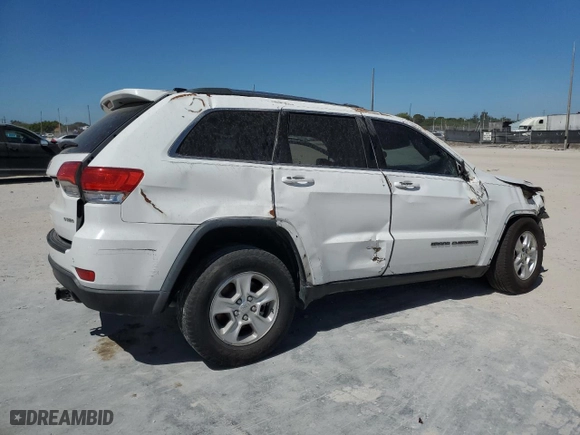 2017 Jeep Grand Cherokee Laredo with VIN 1C4RJEAG8HC628637, listed as a Copart auction lot 48170105 with 0 mi miles and Salvage Title. Bid and sale history available at carsss.com. Image 3.
