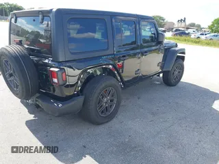 2024 Jeep Wrangler Sport S with VIN 1C4PJXDG7RW325735, listed as a IAAI auction lot 41309348 with 3,577 mi miles and . Bid and sale history available at DreamBid. Image 4.