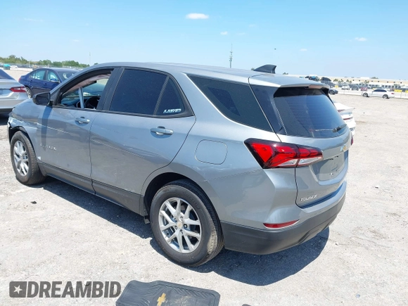 2024 Chevrolet Equinox LS with VIN 3GNAXHEG9RL168375, listed as a IAAI auction lot 42056222 with 8,615 mi miles and . Bid and sale history available at DreamBid. Image 3.