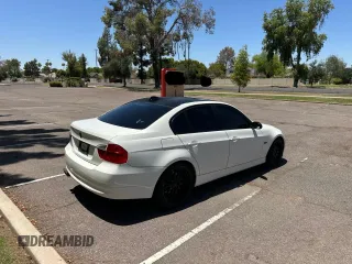 2008 BMW 3 Series 328i with VIN WBAVC53578F008393, listed as a Copart auction lot 64016765 with 159,732 mi miles and Salvage title. Bid and sale history available at DreamBid. Image 4.