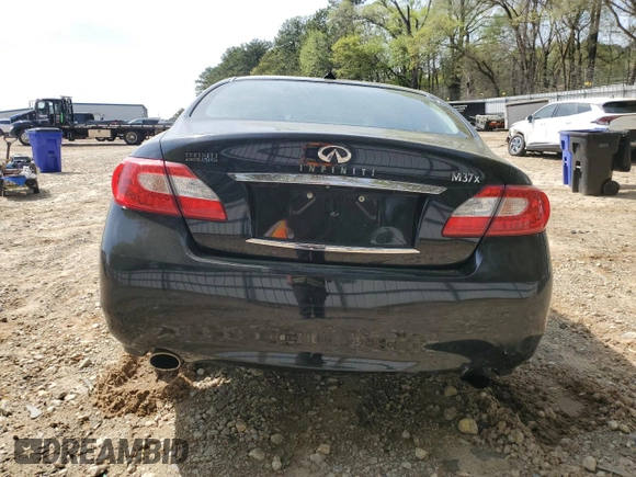 2012 Infiniti M37 with VIN JN1BY1AR6CM390879, listed as a Copart auction lot 51152655 with 187,611 mi miles and Salvage Title. Bid and sale history available at carsss.com. Image 6.