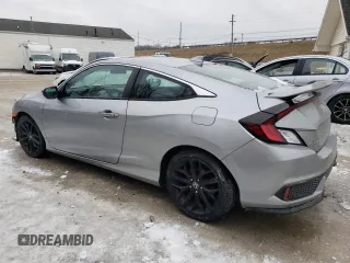 2020 Honda Civic Si Coupe with VIN 2HGFC3A51LH754314, listed as a Copart auction lot 45032845 with 62,815 mi miles and Salvage Title. Bid and sale history available at carsss.com. Image 2.
