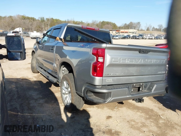 2023 Chevrolet Silverado 1500 Custom with VIN 1GCPDBEK8PZ289983, listed as a IAAI auction lot 41457244 with 26,980 mi miles and . Bid and sale history available at DreamBid. Image 3.