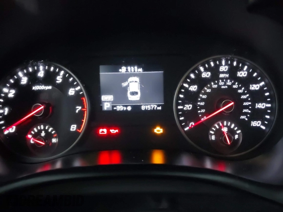 2019 Kia Stinger with VIN KNAE15LA6K6069504, listed as a IAAI auction lot 41031373 with 81,577 mi miles. Bid and sale history available at carsss.com. Image 7.