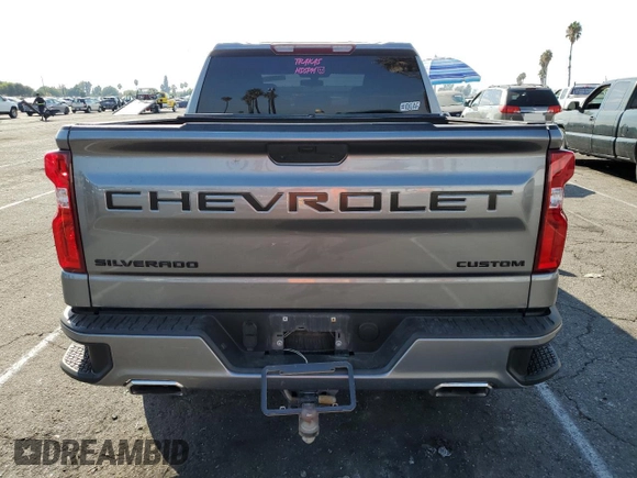 2020 Chevrolet Silverado 1500 Custom with VIN 1GCPWBEF5LZ176600, listed as a Copart auction lot 74396324 with 128,673 mi miles and Salvage Title. Bid and sale history available at carsss.com. Image 6.