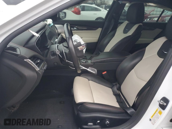 2021 Cadillac CT5 V-Series with VIN 1G6DV5RW6M0144314, listed as a Copart auction lot 45296315 with 35,030 mi miles and Salvage title. Bid and sale history available at DreamBid. Image 7.