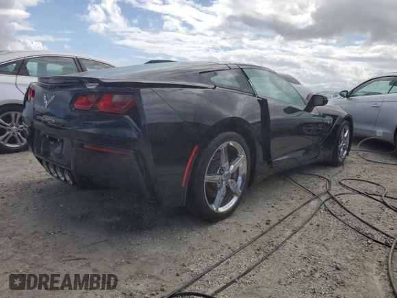 2014 Chevrolet Corvette 3LT with VIN 1G1YF2D7XE5105412, listed as a Copart auction lot 76275714 with Not provided miles and Non repairable. Bid and sale history available at DreamBid. Image 3.