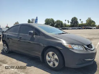 2013 Honda Civic LX z VIN 19XFB2F56DE243926, wystawiony jako Copart lot #59379185 z przebiegiem 155 333 mil mil oraz Szkoda całkowita • Salvage title. Historia ofert i sprzedaży dostępna na DreamBid. Obrazek 4.