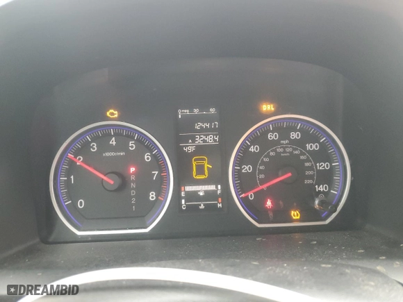 2009 Honda CR-V EX with VIN 5J6RE48559L046039, listed as a Copart auction lot 43125035 with 124,417 mi miles and Salvage Title. Bid and sale history available at carsss.com. Image 9.