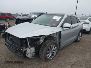 2019 Infiniti QX50 Essential with VIN 3PCAJ5M19KF147049, listed as a IAAI auction lot 41428298 with 68,586 mi miles and . Bid and sale history available at DreamBid. Image 6.