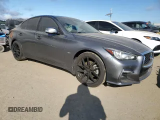 2019 Infiniti Q50 Luxe z VIN JN1EV7AP0KM542273, wystawiony jako Copart lot #50639035 z przebiegiem 44 001 mil mil oraz Szkoda całkowita • Salvage title. Historia ofert i sprzedaży dostępna na DreamBid. Obrazek 4.