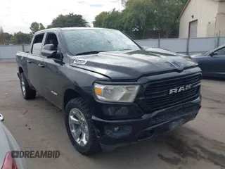 2019 Ram 1500 Big Horn/Lone Star with VIN 1C6SRFFT0KN804461, listed as a IAAI auction lot 40672327 with 71,957 mi miles. Bid and sale history available at carsss.com. Image 1.