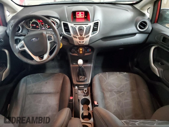 2012 Ford Fiesta SE with VIN 3FADP4BJ1CM147493, listed as a Copart auction lot 51436635 with 166,121 mi miles and Salvage Title. Bid and sale history available at DreamBid. Image 8.