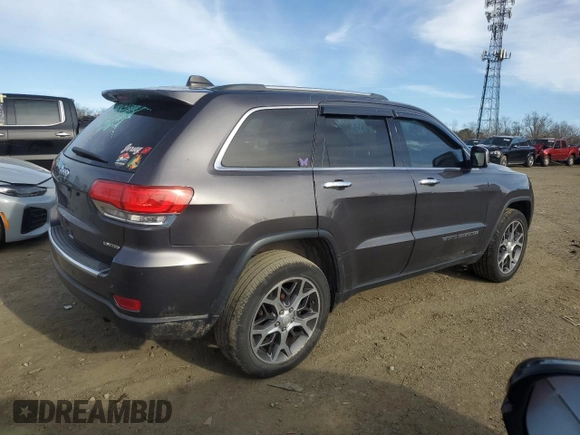 2019 Jeep Grand Cherokee Limited with VIN 1C4RJFBG4KC540597, listed as a Copart auction lot 48813275 with 64,677 mi miles and Salvage Title. Bid and sale history available at carsss.com. Image 3.