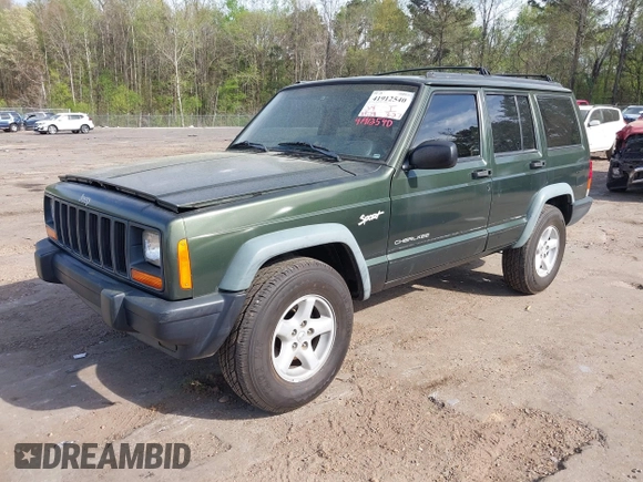 1998 Jeep Cherokee Sport with VIN 1J4FT68S8WL131348, listed as a IAAI auction lot 41912540 with 111,579 mi miles. Bid and sale history available at carsss.com. Image 2.