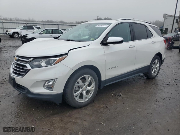 2018 Chevrolet Equinox Premier with VIN 2GNAXVEVXJ6326101, listed as a Copart auction lot 84187174 with 47,177 mi miles and Salvage Title. Bid and sale history available at carsss.com. Image 1.