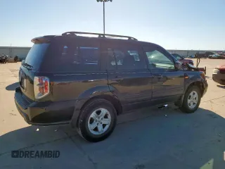 2006 Honda Pilot LX with VIN 5FNYF28116B022402, listed as a Copart auction lot 57600105 with 226,999 mi miles and Salvage title. Bid and sale history available at DreamBid. Image 3.